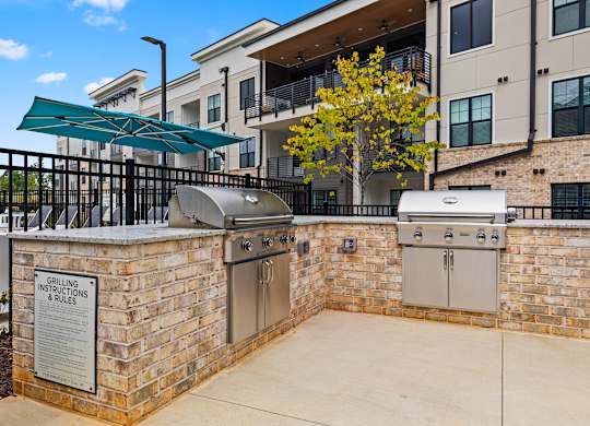 BBQ Area at Views at Flowers, North Carolina