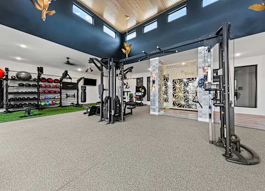 Fitness center at Views at Flowers, Clayton, NC