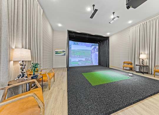 Golf Simulator at Views at Flowers, Clayton, NC, 27527