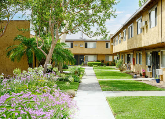 Garden at La Puente Garden Apts, La Puente, CA 91744