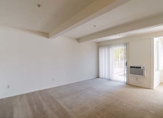 an empty room with a door and a window at Mountainview Venture, Covina, 91722