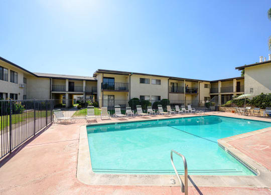 our apartments in a city have a swimming pool at Park Columbia Apts, Hemet, CA