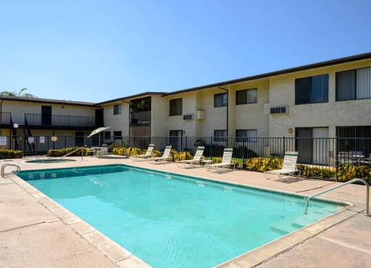 our apartments in a city have a swimming pool at Park Columbia Apts, Hemet