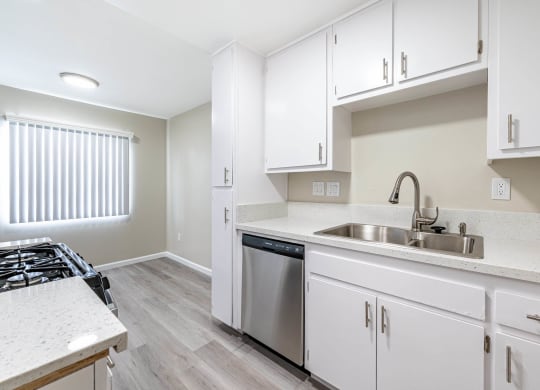 the preserve at ballantyne commons apartment kitchen and living room at Colima Terrace Apts, Rowland Heights, 91748