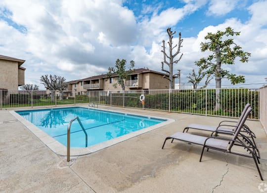 our apartments have a resort style pool at our apartments at Colima Terrace Apts, Rowland Heights, CA