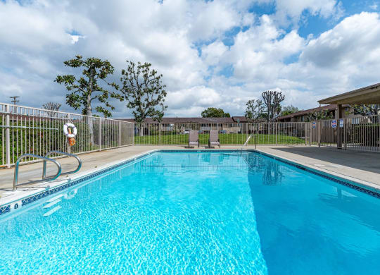 the swimming pool at our apartments at Colima Terrace Apts, Rowland Heights