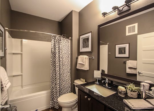 Deep Soaking Tubs and Granite Countertops  at Victoria Park and V2 Apartments, St. Paul, Minnesota
