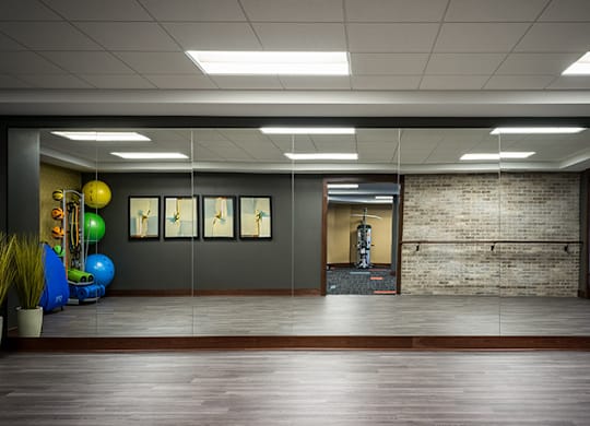 Huge Stretching & Yoga Alcove  at Victoria Park and V2 Apartments, St. Paul