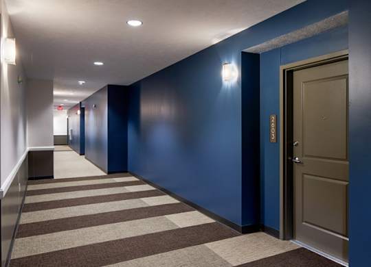 Property Hallway at Deerfield Clubhouse Apartments in Fremont, NE