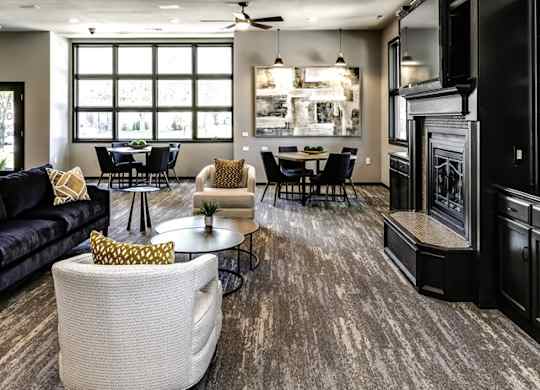 Community clubhouse at Deerfield Clubhouse Apartments in Fremont, NE