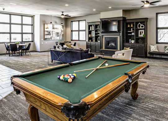 Community clubhouse at Deerfield Clubhouse Apartments in Fremont, NE