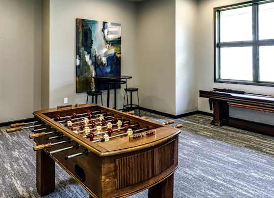 Community clubhouse at Deerfield Clubhouse Apartments in Fremont, NE