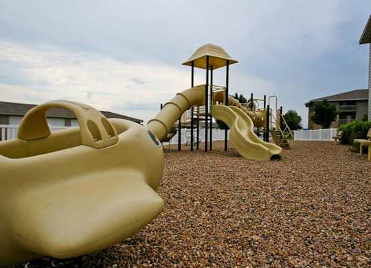 Community playground at Deerfield Clubhouse in Fremont, NE