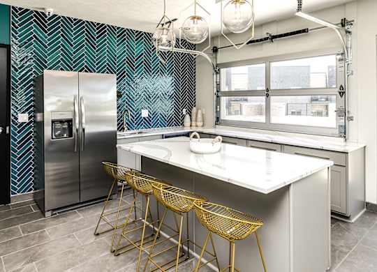 Resident lounge at Edge 204 in Omaha, NE