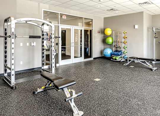 24-hour fitness center at Edge 204 in Omaha, NE