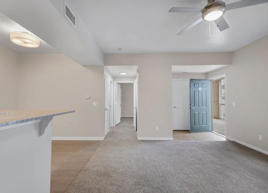 One and two bedroom apartment homes featuring efficient appliances, hardwood floors, walk-in closets, washer and dryer connections and much more at Parham Pointe Apartments in Little Rock, AR