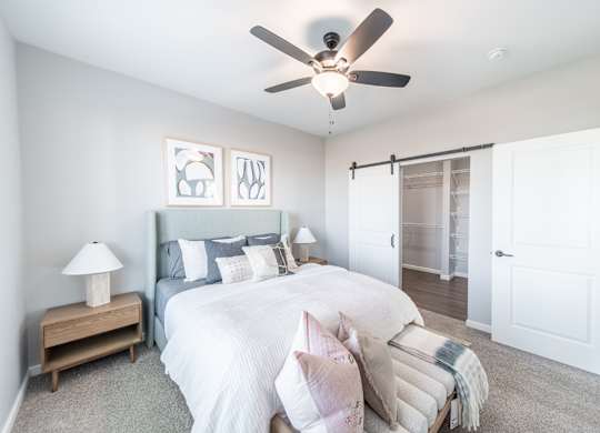 Model bedroom at The Boulevard in Joplin, MO