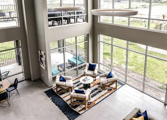 Community clubhouse at The Westline at Flanagan Lake in Omaha, NE