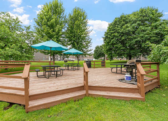 Grill and Picnic Area at Mallard Ridge, Maple Grove, MN
