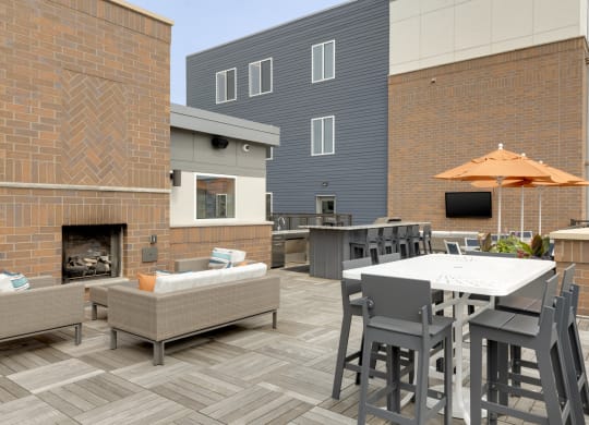 Rooftop Patio View at Galante at Parkside, Apple Valley, MN, 55124