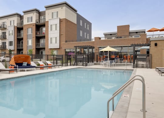 Outdoor Pool at Galante at Parkside Apartments in Apple Valley, MN