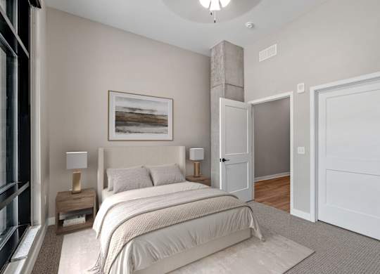 Spacious Bedroom at Expo Apartments, Minnesota, 55414