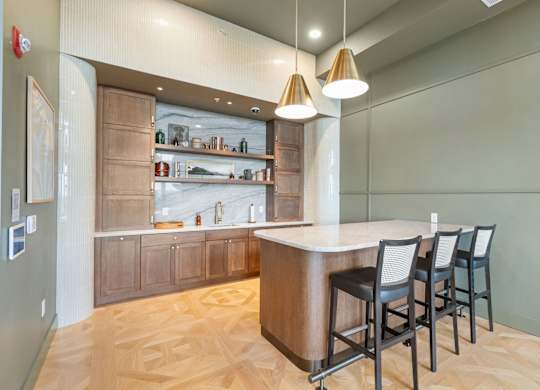 The Parlour, a reservable community room at Lilia in Lilydale, MN 55118