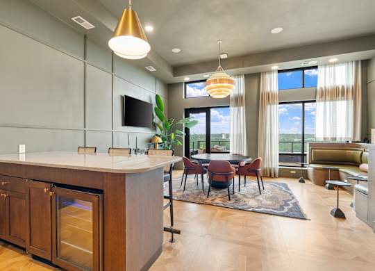 The Parlour, a reservable community room at Lilia in Lilydale, MN 55118