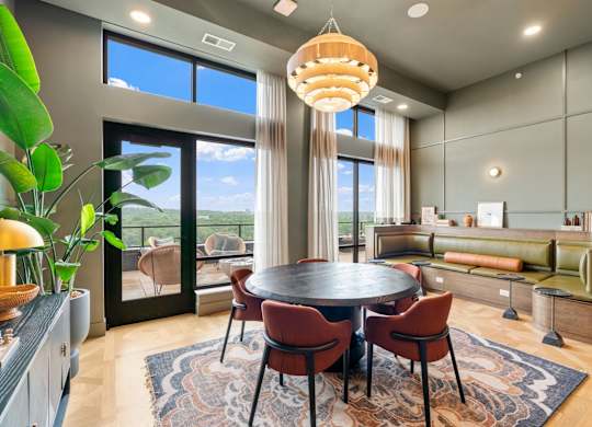 The Parlour, a reservable community room at Lilia in Lilydale, MN 55118