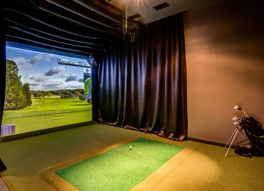 Golf and Sports Simulator Amenity at Central Park West