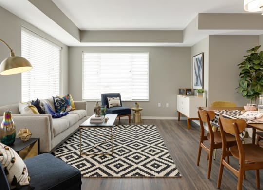 Modern Living Room at Galante at Parkside, Apple Valley, MN