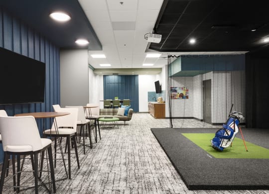 Golf Simulator And Lounge at Kellogg Square, St. Paul, MN, 55101