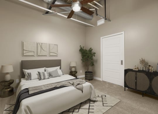 Bedroom at Kellogg Square, St. Paul