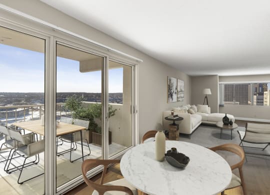 Living And Dining Area at Kellogg Square, St. Paul, Minnesota