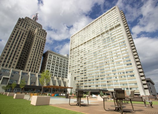 Exterior at Kellogg Square, St. Paul, MN