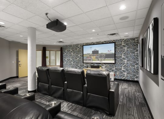 Living room at Lowertown Lofts, St. Paul, 55101