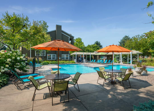 Poolside Dining Table at Mallard Ridge, Maple Grove, 55369