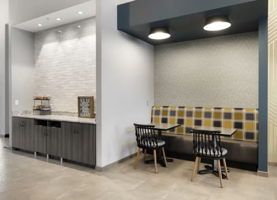 Coffee and tea bar at Villages on McKnight, St. Paul