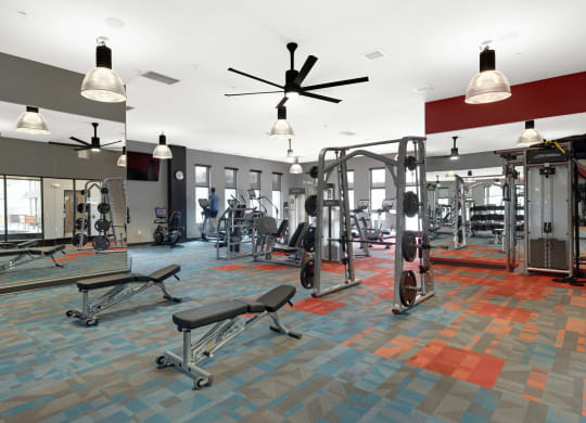 Workout equipment and fitness center - Villages on McKnight  at Villages on McKnight, St. Paul