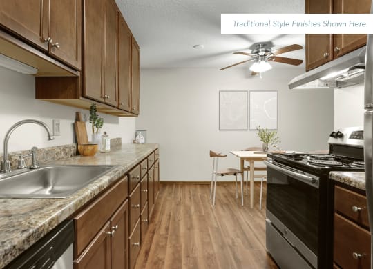 Kitchen appliances at Villages on McKnight, St. Paul, Minnesota