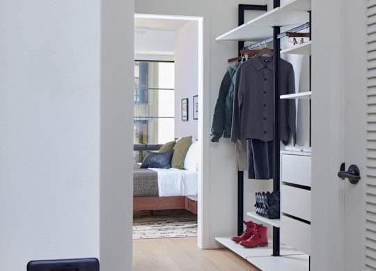 Closet View at 17 Market West, Philadelphia Pennsylvania