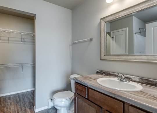 Bathroom with Walk-In Closet