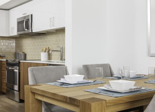 4730 California Apartments Model Dining Room