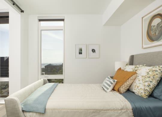 4730 California Apartments Model Bedroom and Window