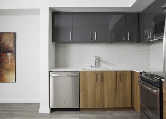 4730 California Apartments Kitchen Stainless Steel Appliances
