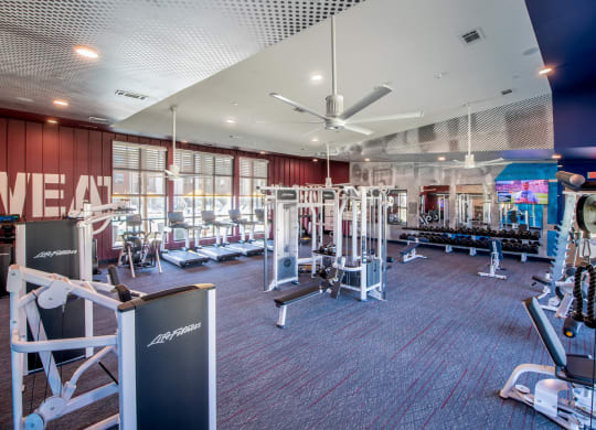 Corsair Apartments Fitness Center with Equipment