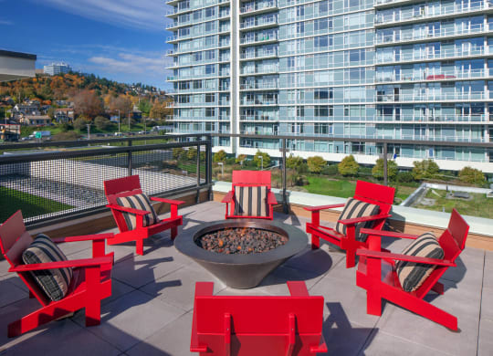 Ella Apartments Rooftop Fire Pit
