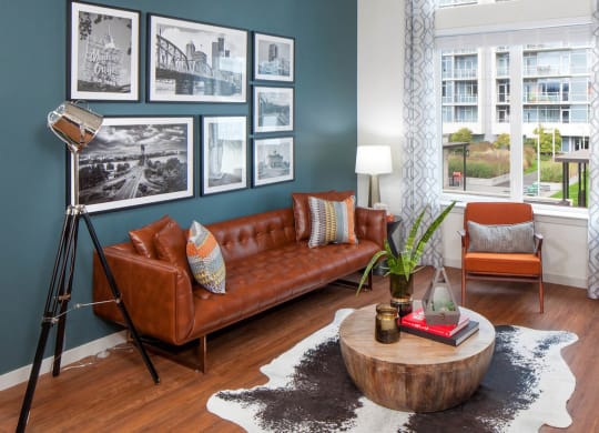 Ella Apartments Model Living Room