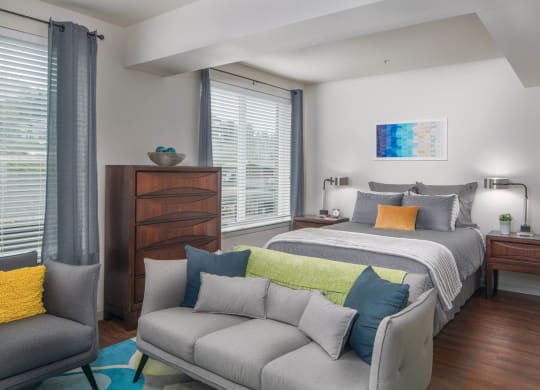 Ella Apartments Model Living Area