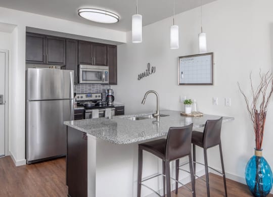 Ella Apartments Model Kitchen